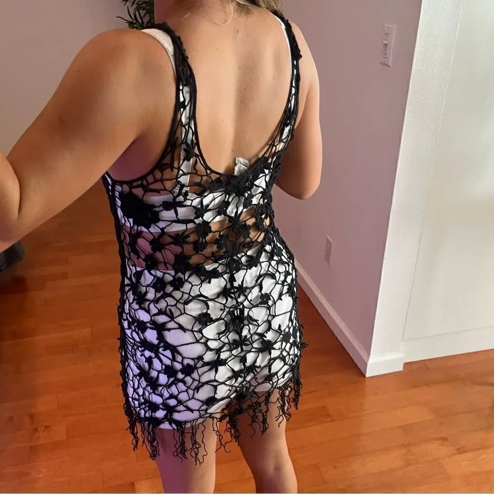 Free People Crochet Dress Swim Cover